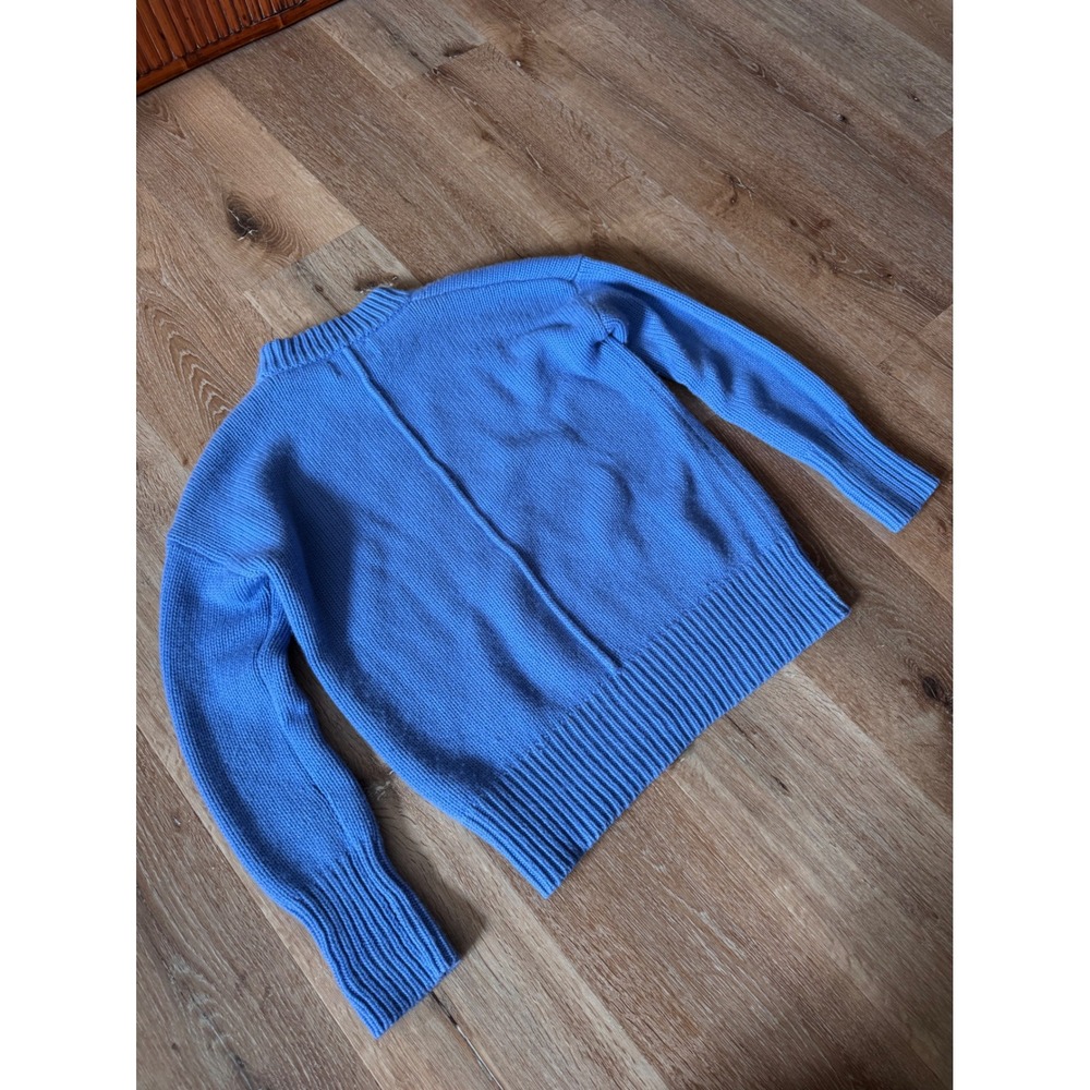 La Ligne Marin Sweater Blue Wool Cashmere Chunky Knit Crewneck Size XS - Picture 4 of 9